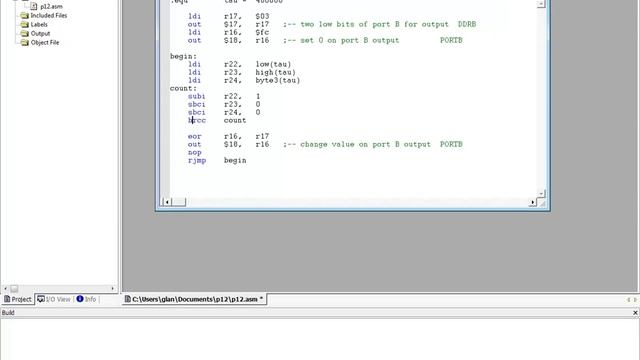Лекция 328. Atmega8 Первая программа смотреть онлайн