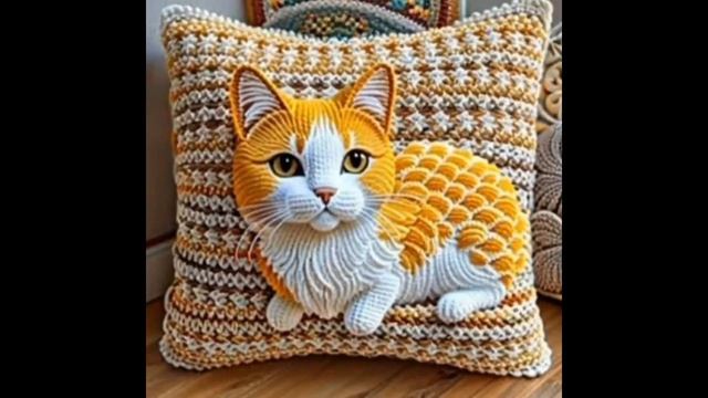 Самые красивые дизайны подушек, связанных крючком. The m