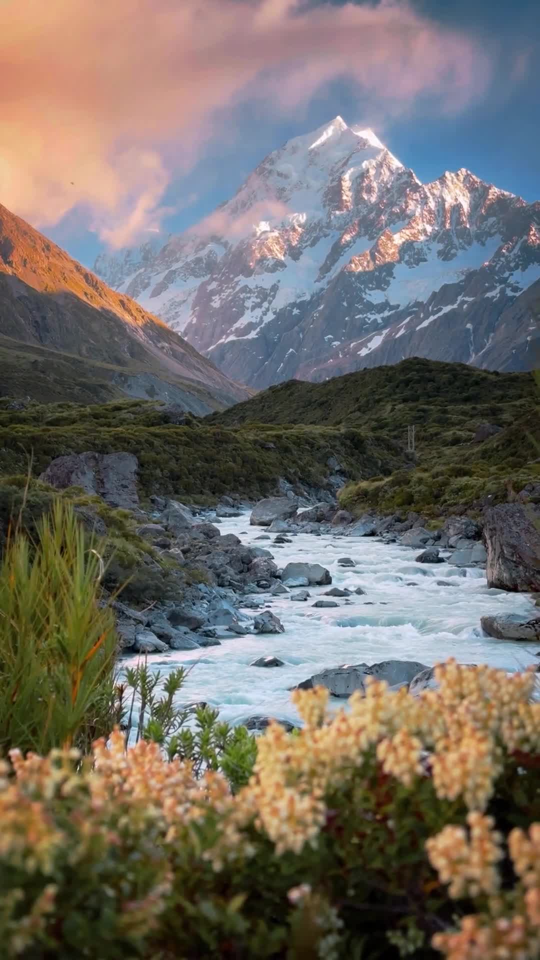 📍Гора Кука в Новой Зеландии невероятна 🏔 🇳🇿