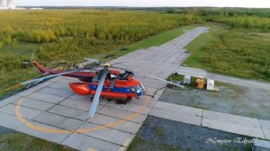 Нягань - ГРЭС. Ми-8 на послеполетном отдыхе. 2017 год.