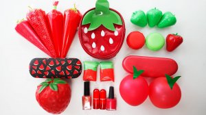 🍓 Клубничный Слайм своими руками! Сочный и тянучий 💖