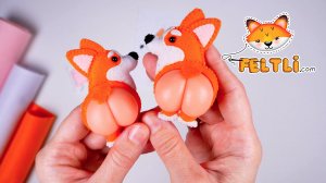 Мастер-класс Корги из фетра своими руками / Жопка корги своими руками / Магнитики своими руками