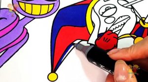 Удивительный цифровой цирк | Раскраска Помни, Джекс, Кейн и Рагата | Музыка NCS