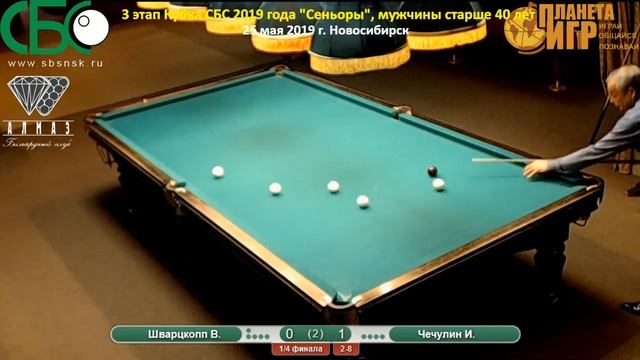 Шварцкопп - Чечулин. 3 этап Кубка СБС 2019 года. Сеньоры. смотреть онлайн