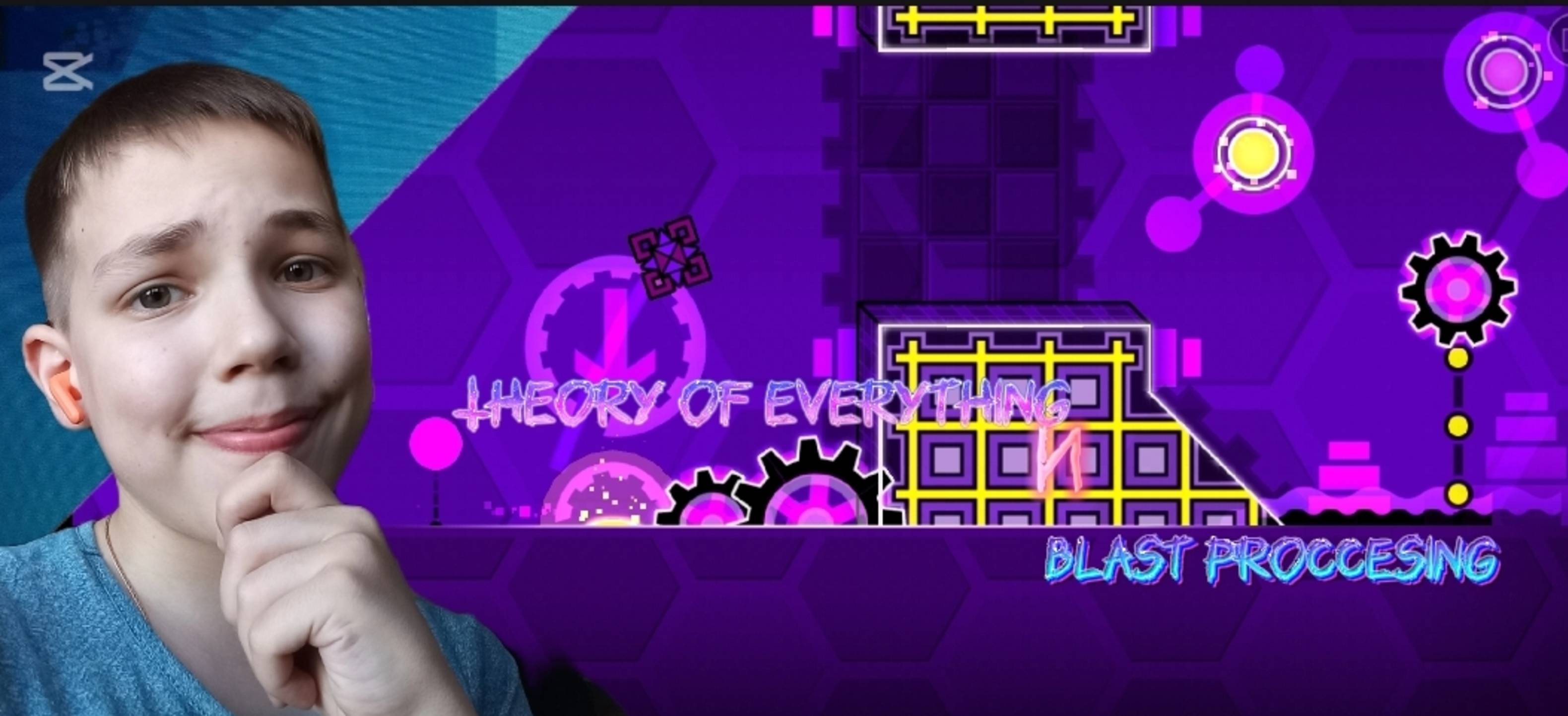 THEORY OF EVERYTHING И BLAST PROCCESING В GEOMETRY DASH | Кисель Geometry Dash