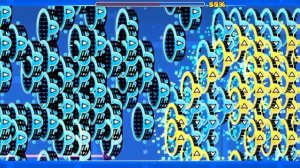 Параша/понос из блоков в гд (ссылка на уровень в описании)