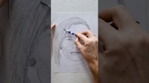 Рисую портрет Евгения Чернявского (Evgeny Chernyavsky) поэтапно карандашом