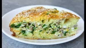 Заливной Пирог с Тунцом Рыбный Пирог Пирог с Консервами