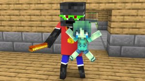 Как спасти девочку-зомби - Грустная история— Мультик с Персонажами Майнкрафт