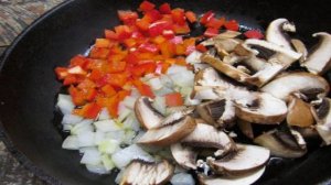 Гречневая каша с перцем и сыром