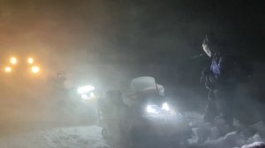 Дорога на п-ов Рыбачий и обратно в районе перевала Муста - Тунтури зима 2023