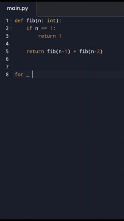 Создание функции чисел Фибоначчи в Python