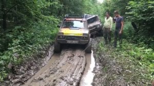 по бездорожью на авто..