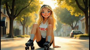 Свидание на роликах.