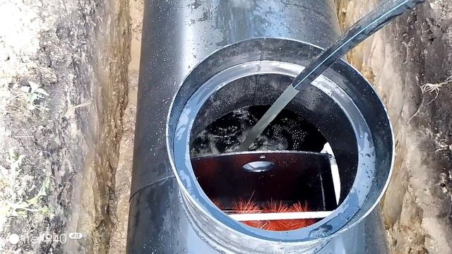 Самый длинный септик из линейки до 6 человек. Монтаж септика Диаман 6, длина 3.5 метра 1.5 переработ