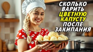 Сколько варить цветную капусту после закипания