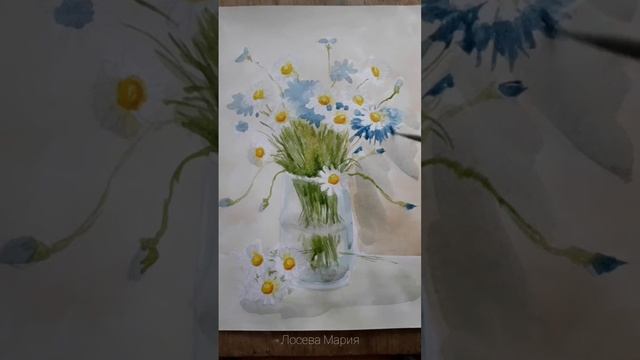 Рисуем букет цветов. смотреть онлайн