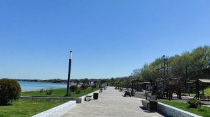 Таманский полуостров. Набережная в станице Тамань. Па?