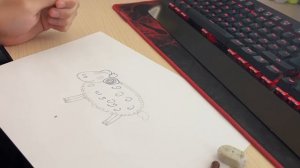 ультра красивый рисунок одним цветом От Эскиза до Шедевра