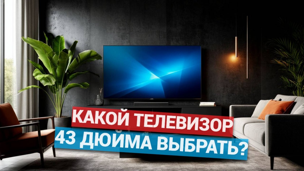 Какой телевизор 43 дюйма выбрать? 📺 ТОП-5 лучших моделей 2025 года для вашего дома! 🌟