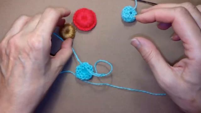 Оформление: ПУГОВКИ, ПУФИКИ,  Knitted Buttons