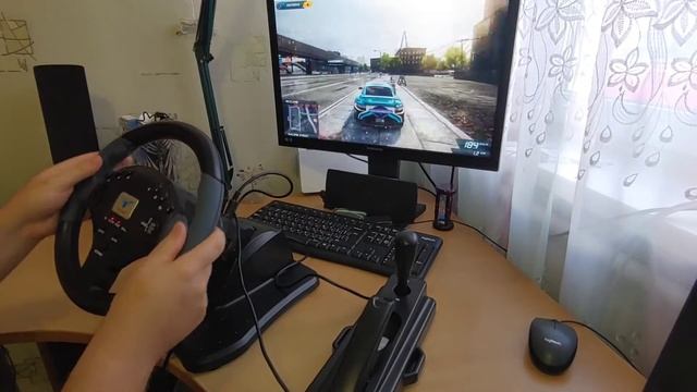 Игровой руль для ралли с коробкой передач и ручник в 202 смотреть онлайн