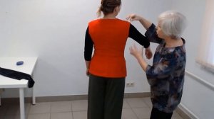 Раскрой жакета сразу на ткани. Примерка. Галина Коломейко.