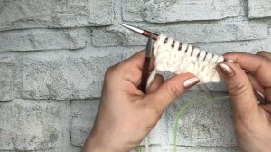 Школа вязания. Урок 32. Укрепленная резинка 1х1