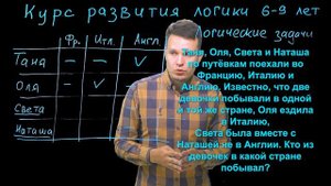 Как решать логические задачи   Головоломки для детей. Занятие №3. Решение логических задач для детей
