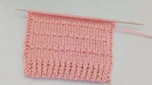 Симпатичный и несложный плотный узор спицами.