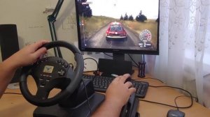 Игровой руль с ручником и коробкой передач с Aliexpress 2024