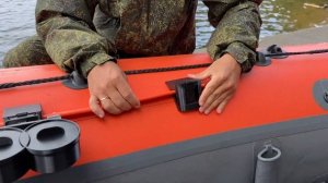 Органайзер для рыболовных принадлежностей в лодку ПВХ с креплением на ликтрос, 12 предметов LODFORT