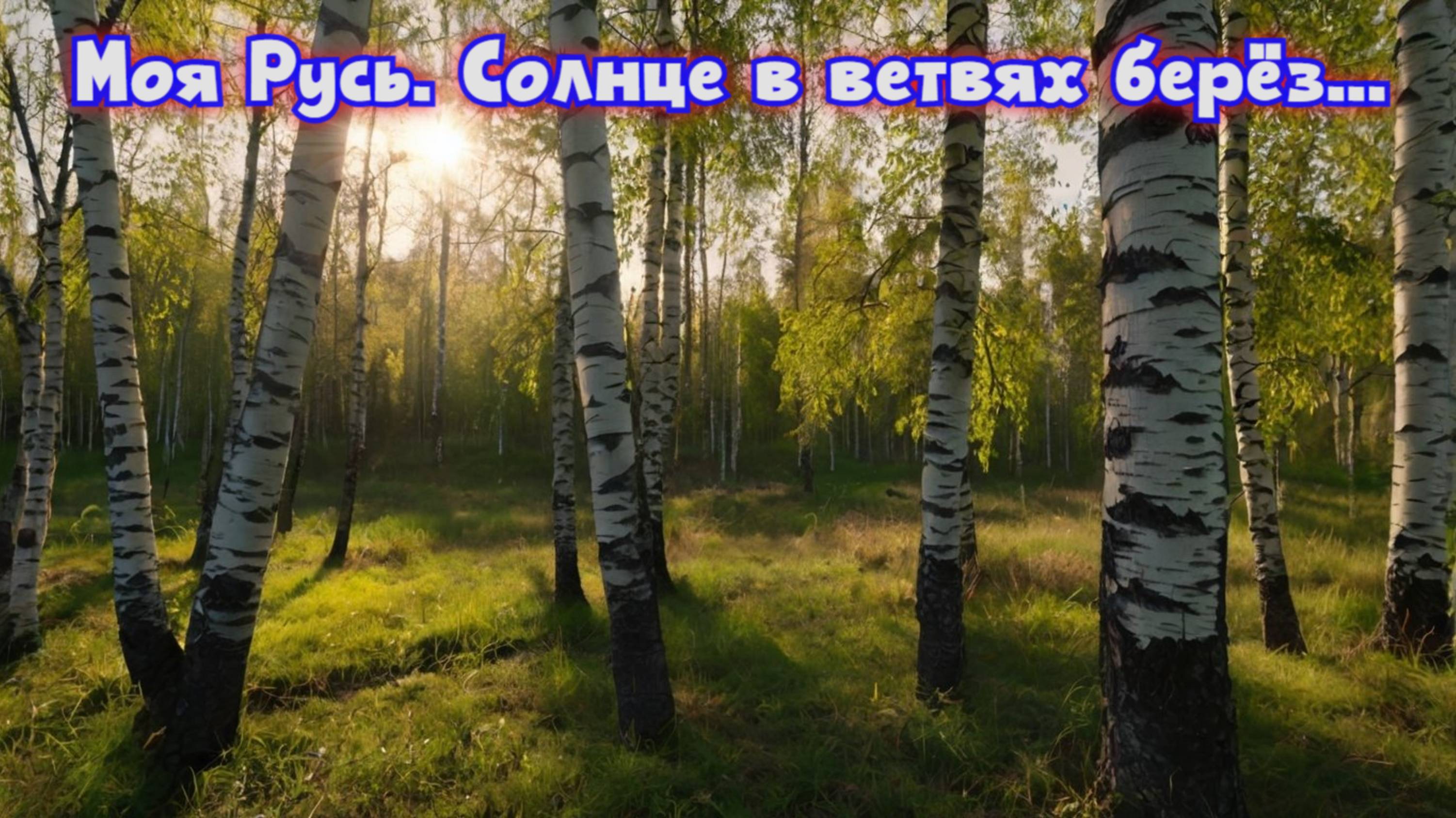 Моя Русь. 
Солнце в ветвях берёз в стиле рок-гармонь...
Премьера трека!
