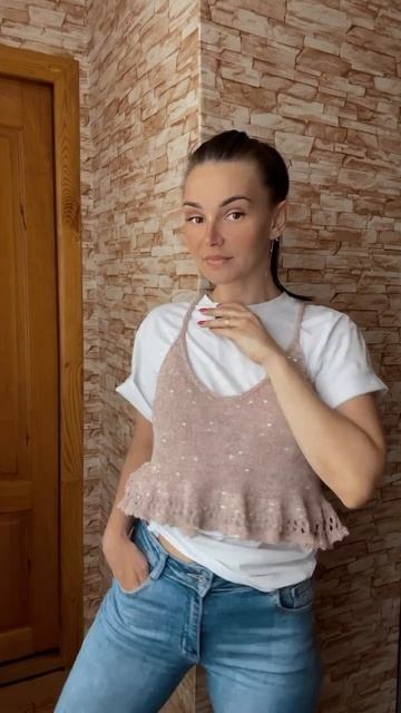 Топик- аксессуар ✨ #вязание #тренды #knitting #handmade #3d смотреть онлайн