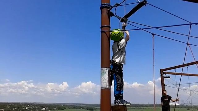 веревочный парк на "Аляске" в Мариуполе