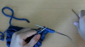 Аран спицами .