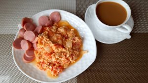 Быстрый завтрак с яйцом