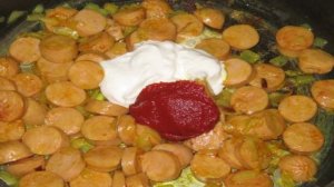 Сосиски с фунчозой