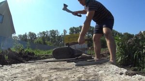 Пилим бикрост (рубероид). Готовим гидроизоляцию. #фунд?