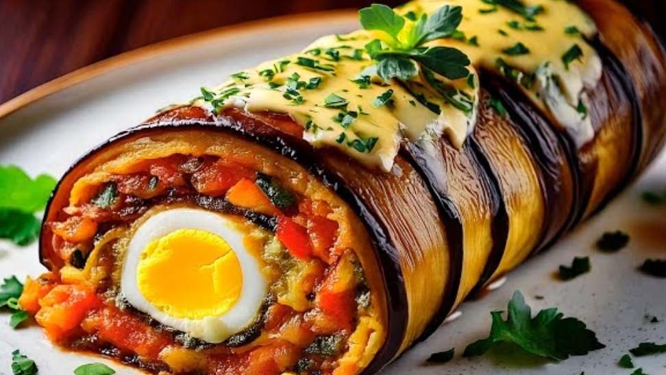Баклажан, который сводит всех с ума! Самый вкусный и простой рулет из баклажанов!🍆🍆🍆