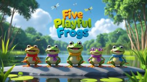 5 Весёлых Лягушат | Five Playful Frogs