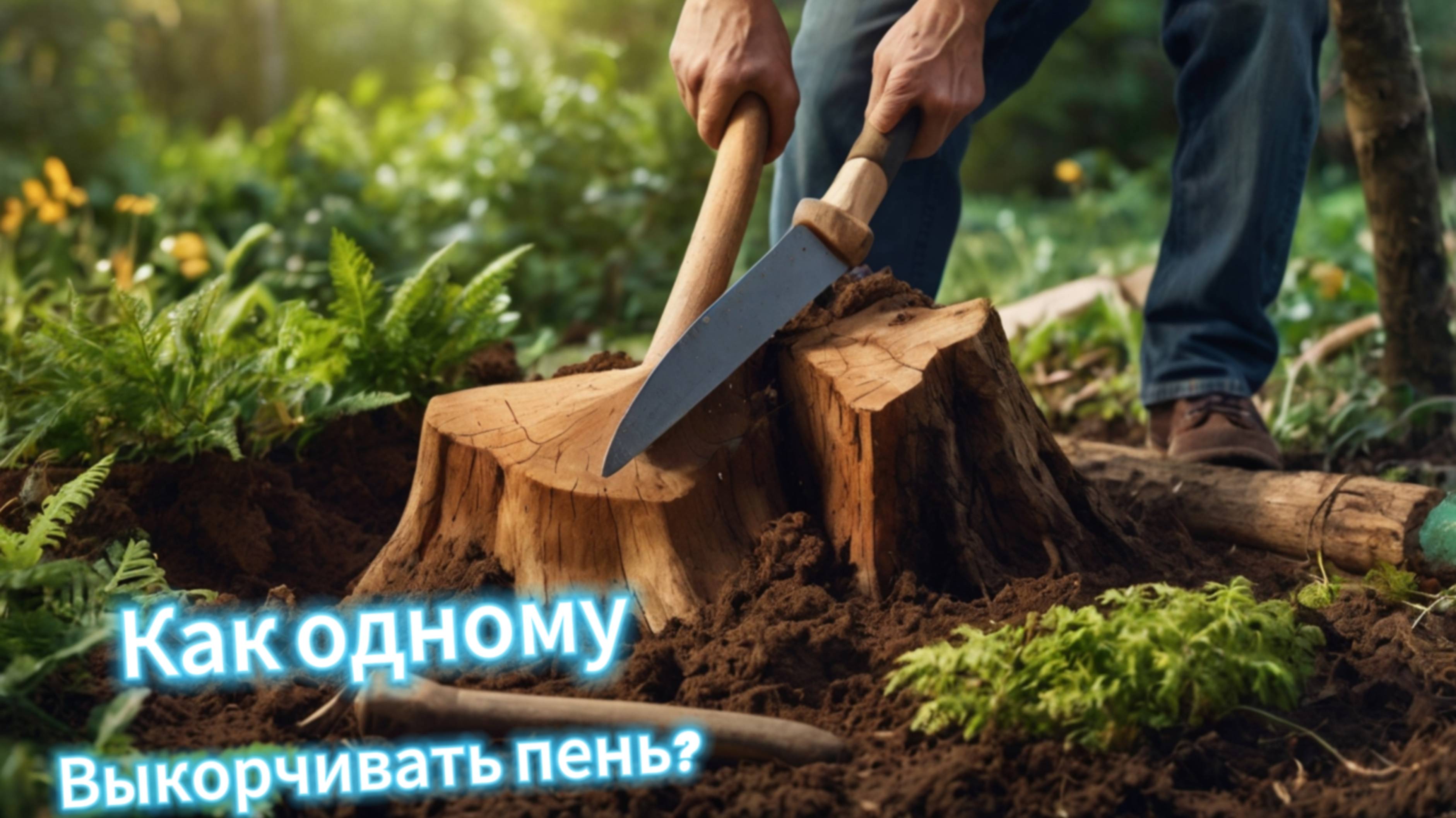 🪓Мой уникальный метод корчевания деревьев: секреты и советы!🪓