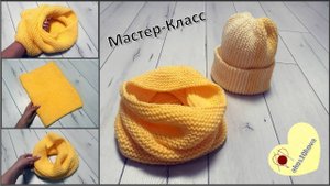 Снуд платочной вязкой поворотными рядами. Мастер-Класс.Вязание спицами