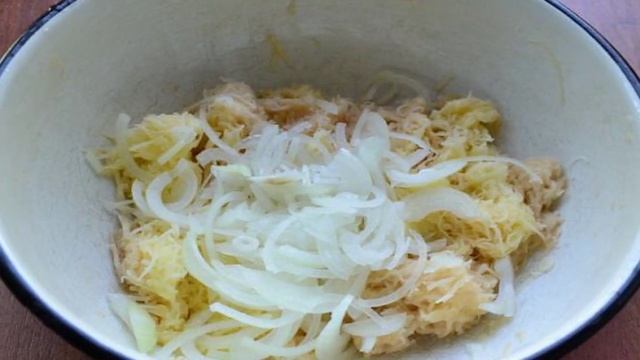 Гренки с картофелем и луком