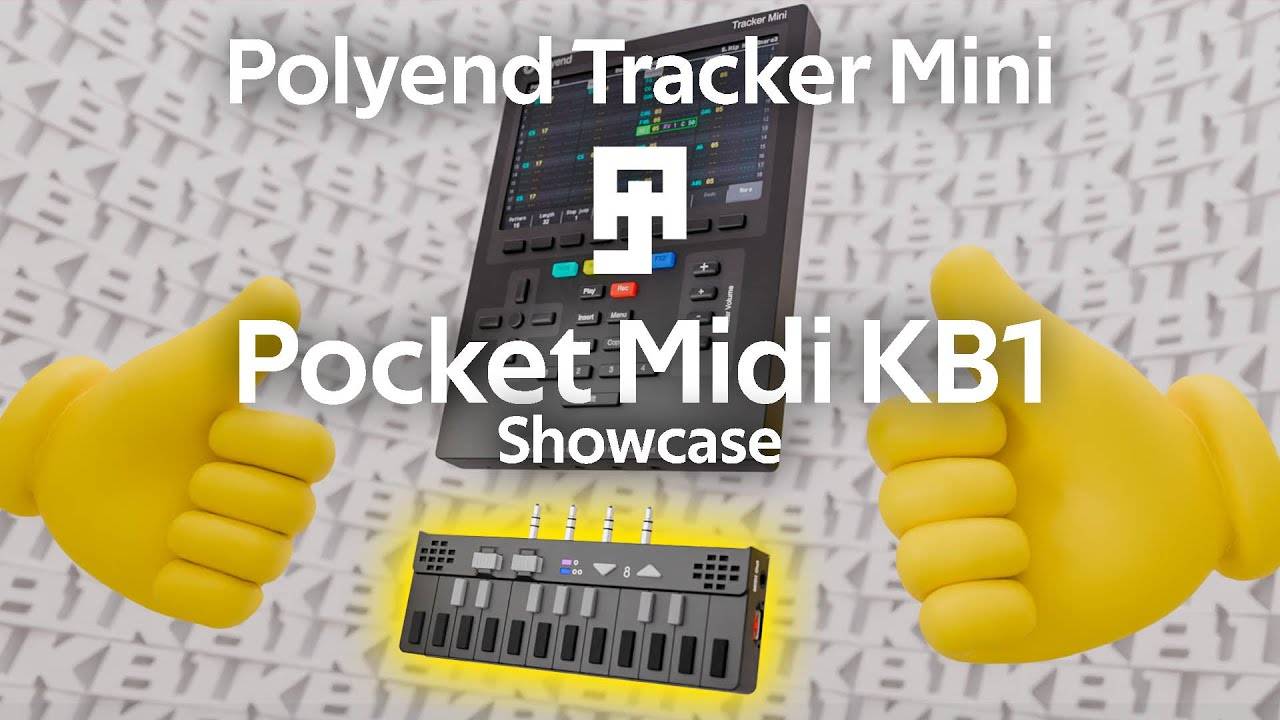 Polyend Tracker Mini x Pocket MIDI KB1: Showcase