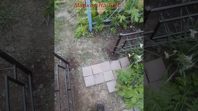 Оградка на могилу (рисунок №101) с лавочкой в секции, но без калитки - Кривой Рог