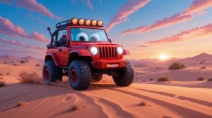 Джип в пустыне! Самая весёлая детская песенка про прик