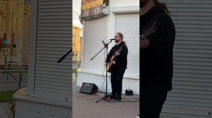 Уличное выступление Александра Мамаева