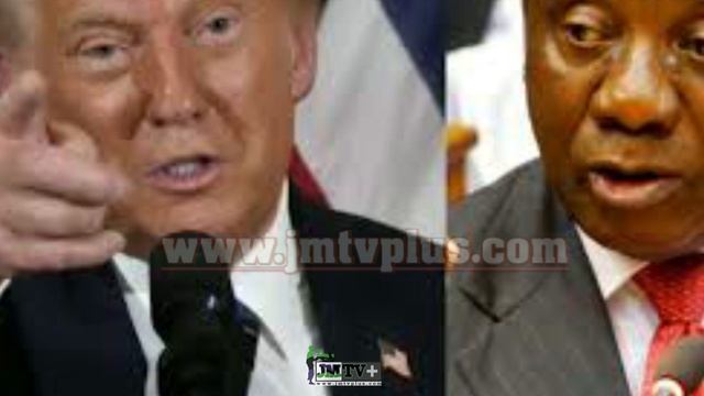 ETATS-UNIS / L'AFRIQUE DU SUD:HAUTE TENSION ENTRE TRUMP & RAMAPHOSA.