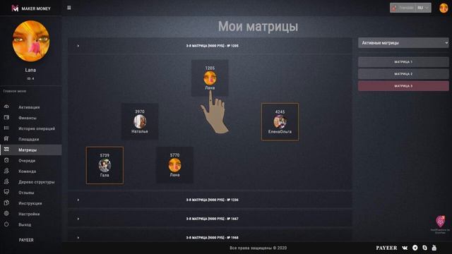 ПОКУПКА МЕСТ В МАТРИЦАХ И ОЖИДАЕМАЯ ПРИБЫЛЬ смотреть онлайн